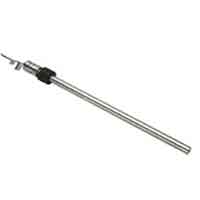 Rectilinear displacement sensor with magnetic drag
